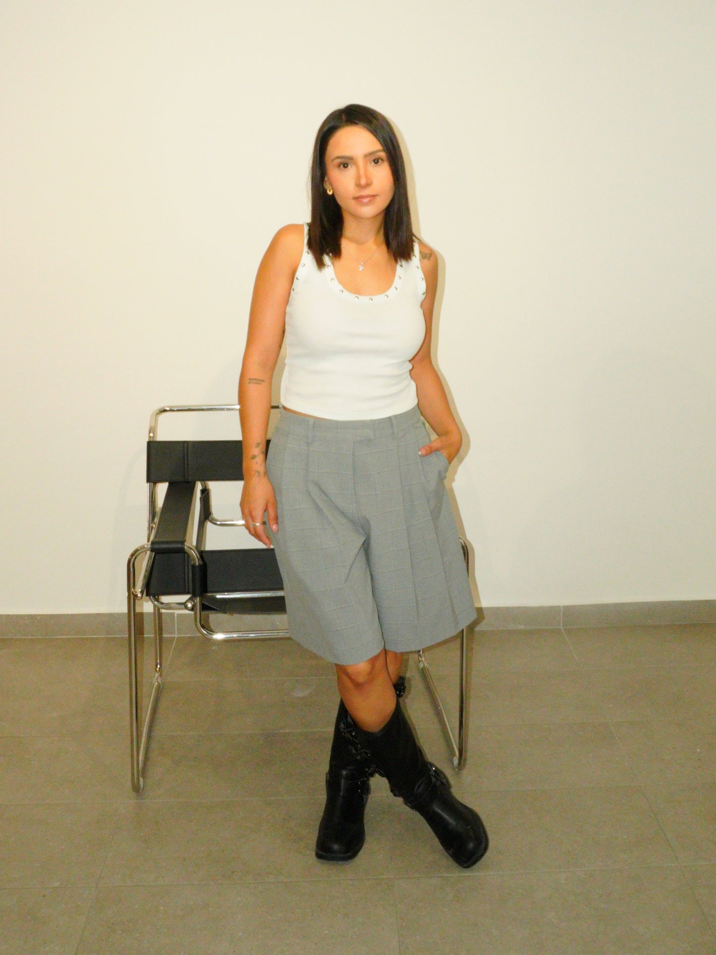 Bermudas Sastre Gris