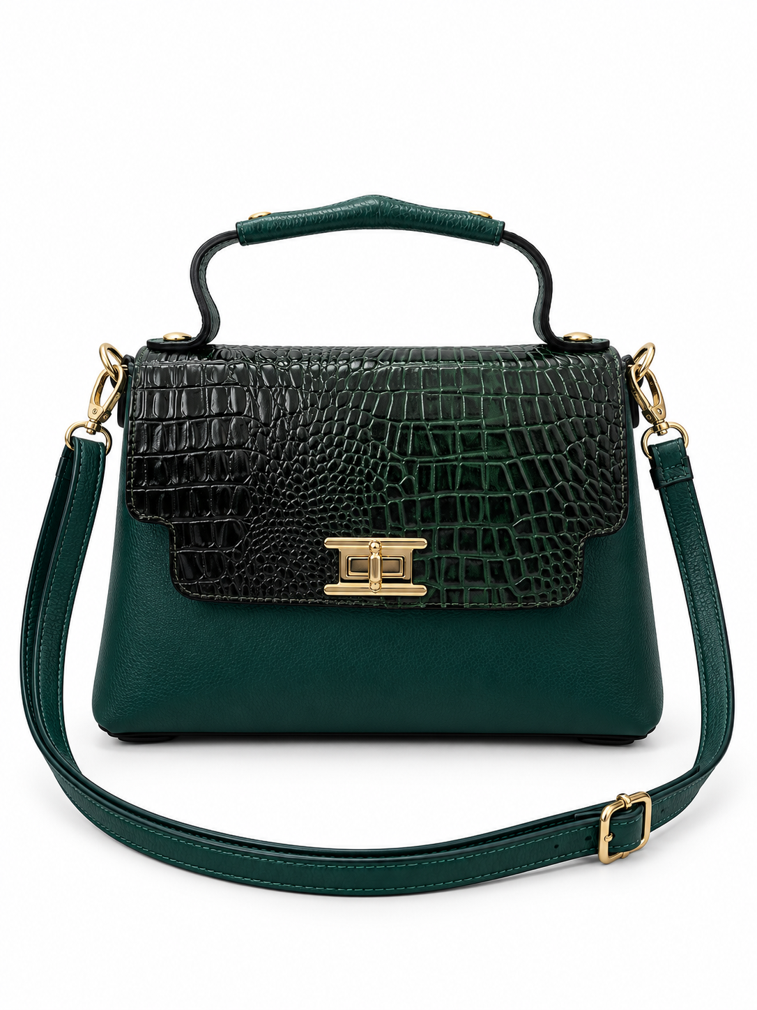 Bolso Roma Verde/Croco