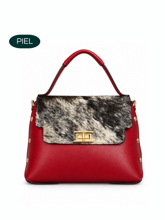 Bolso Roma Rojo/Cow