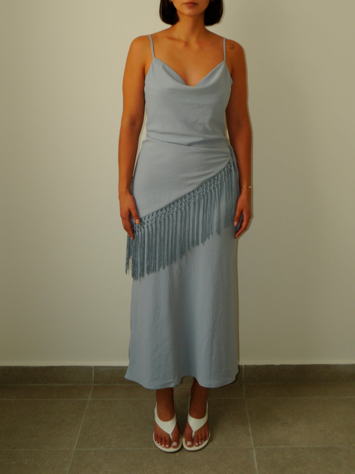 Vestido Midi Azul