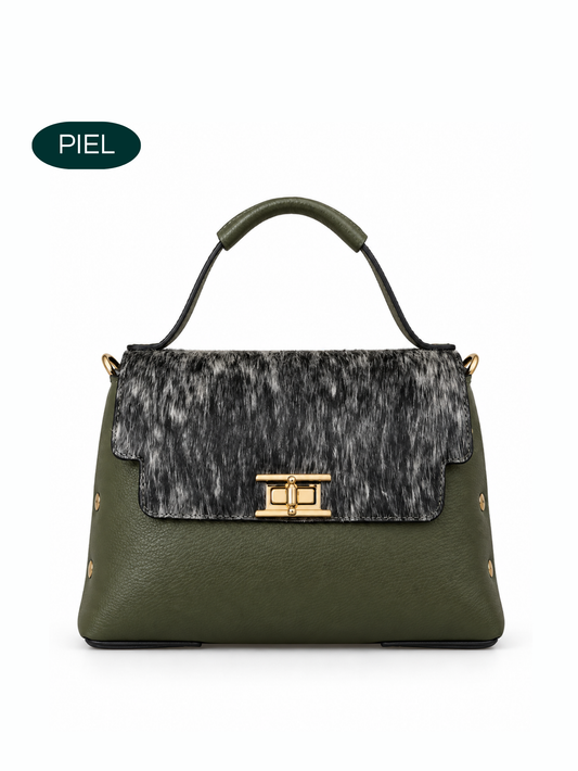 Bolso Roma Olivo/Cow