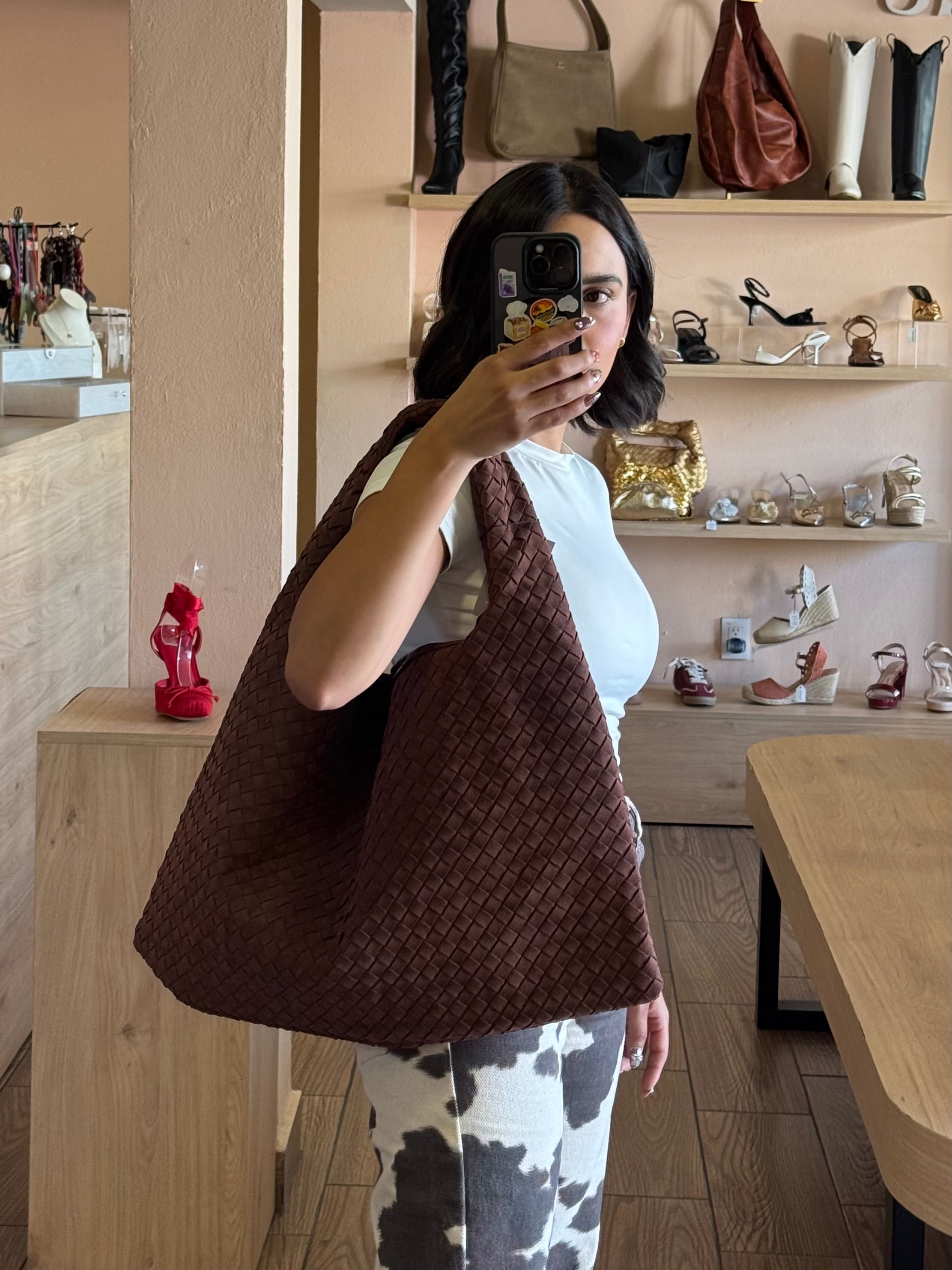 Bolso Megara Café Microgamuza