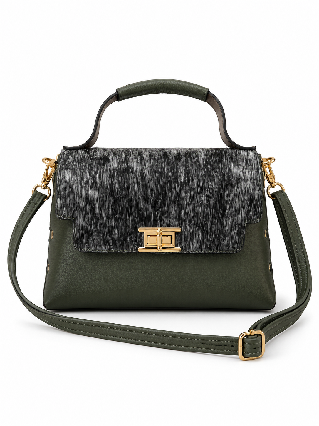 Bolso Roma Olivo/Cow