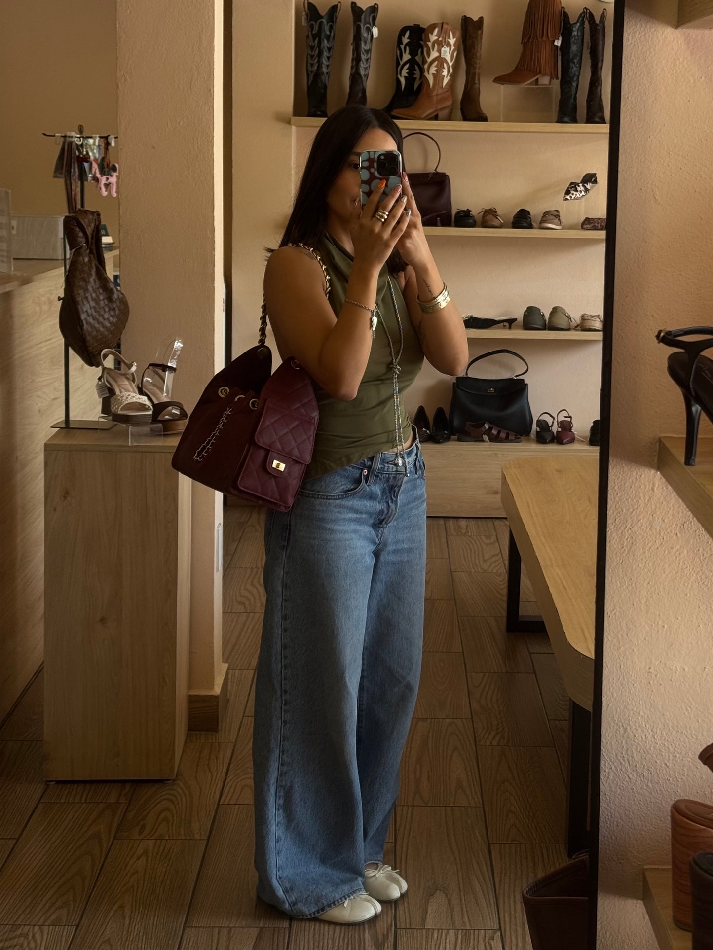 Bolso Brielle Burgundy