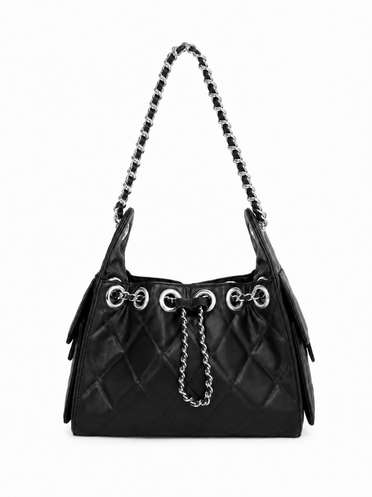 Bolso Hilary Negro/Plata