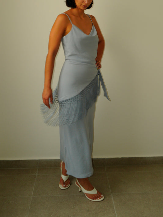 Vestido Midi Azul