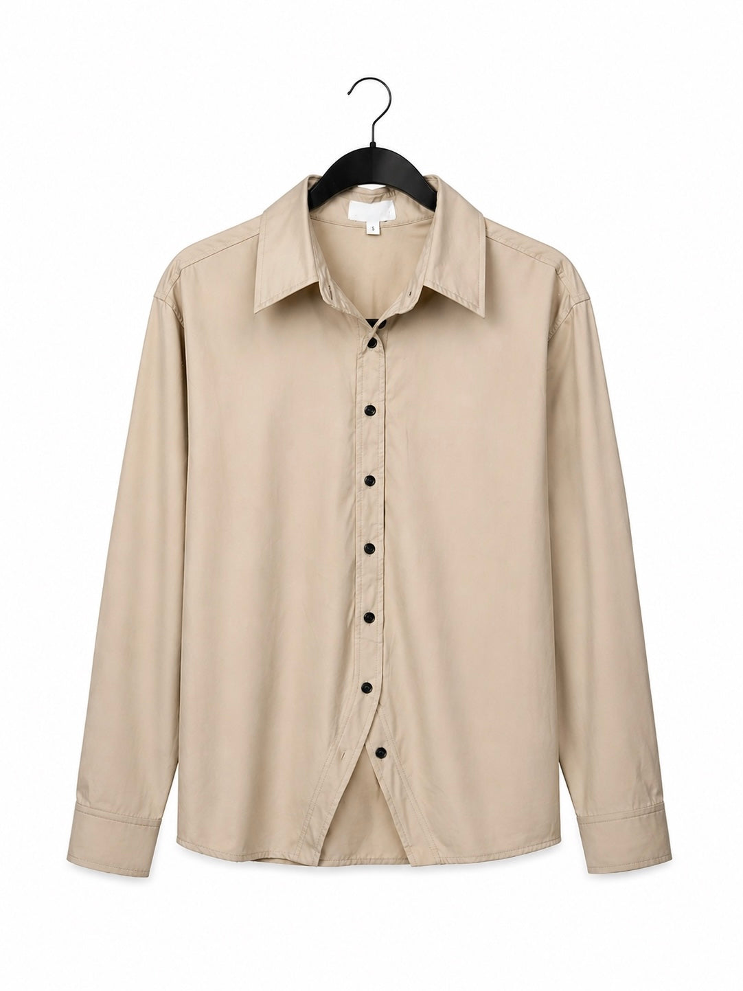 Camisa Beige Manga Larga