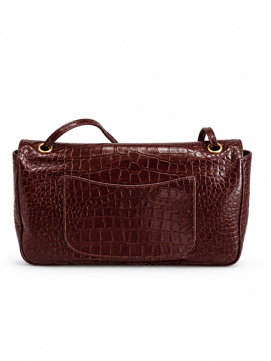 Bolso Helena Croco Café Mediana