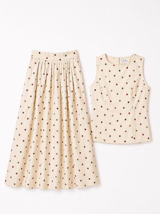Set Falda + Top Polka Dots