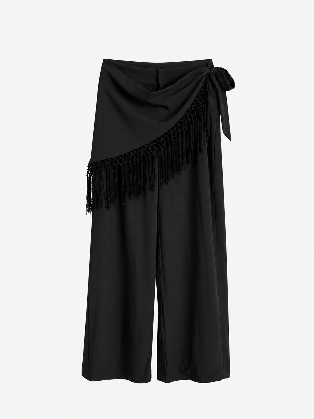 Pantalón Negro con flecos