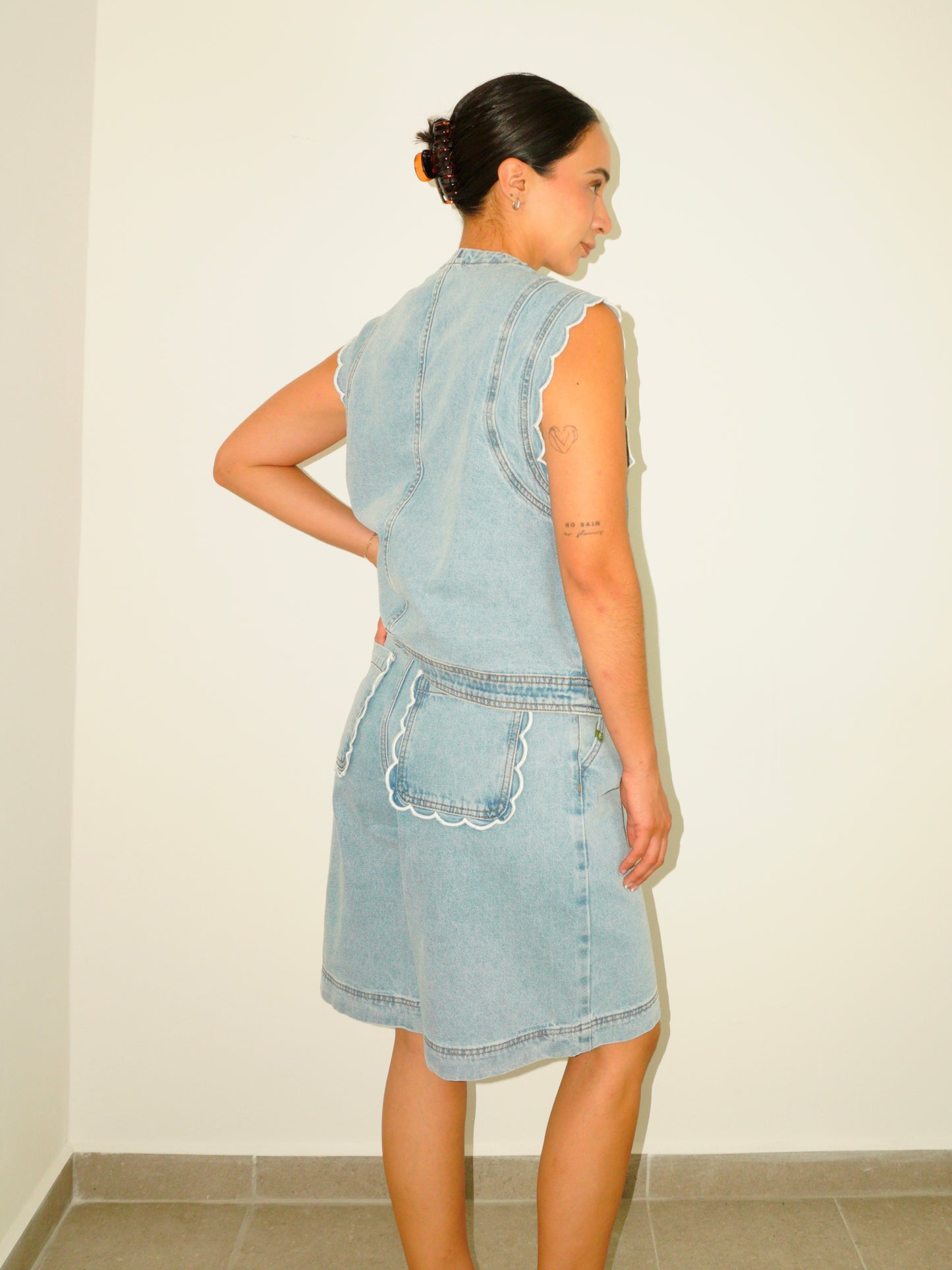 Set Chaleco & Bermuda Denim
